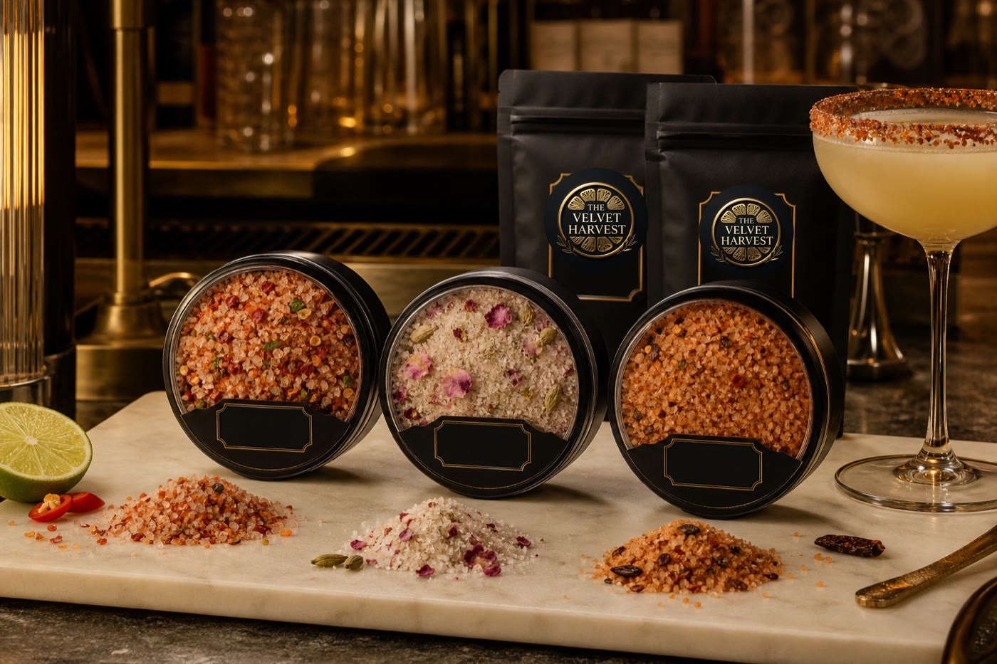Smoked Citrus Salt tins and refills