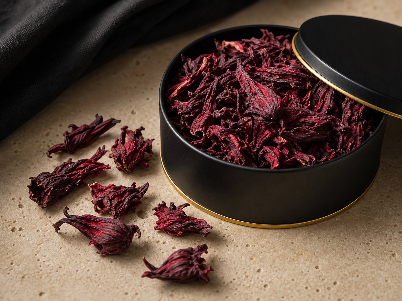 Crimson Hibiscus Petals dried botanical petals