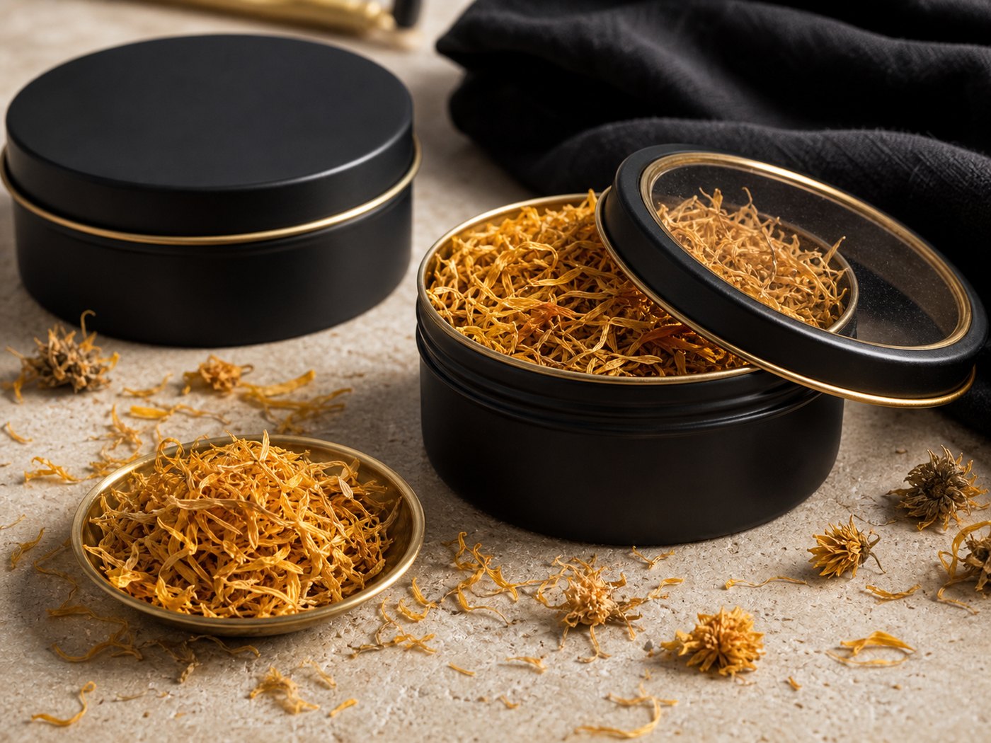Golden Marigold Petals dried edible botanical petals